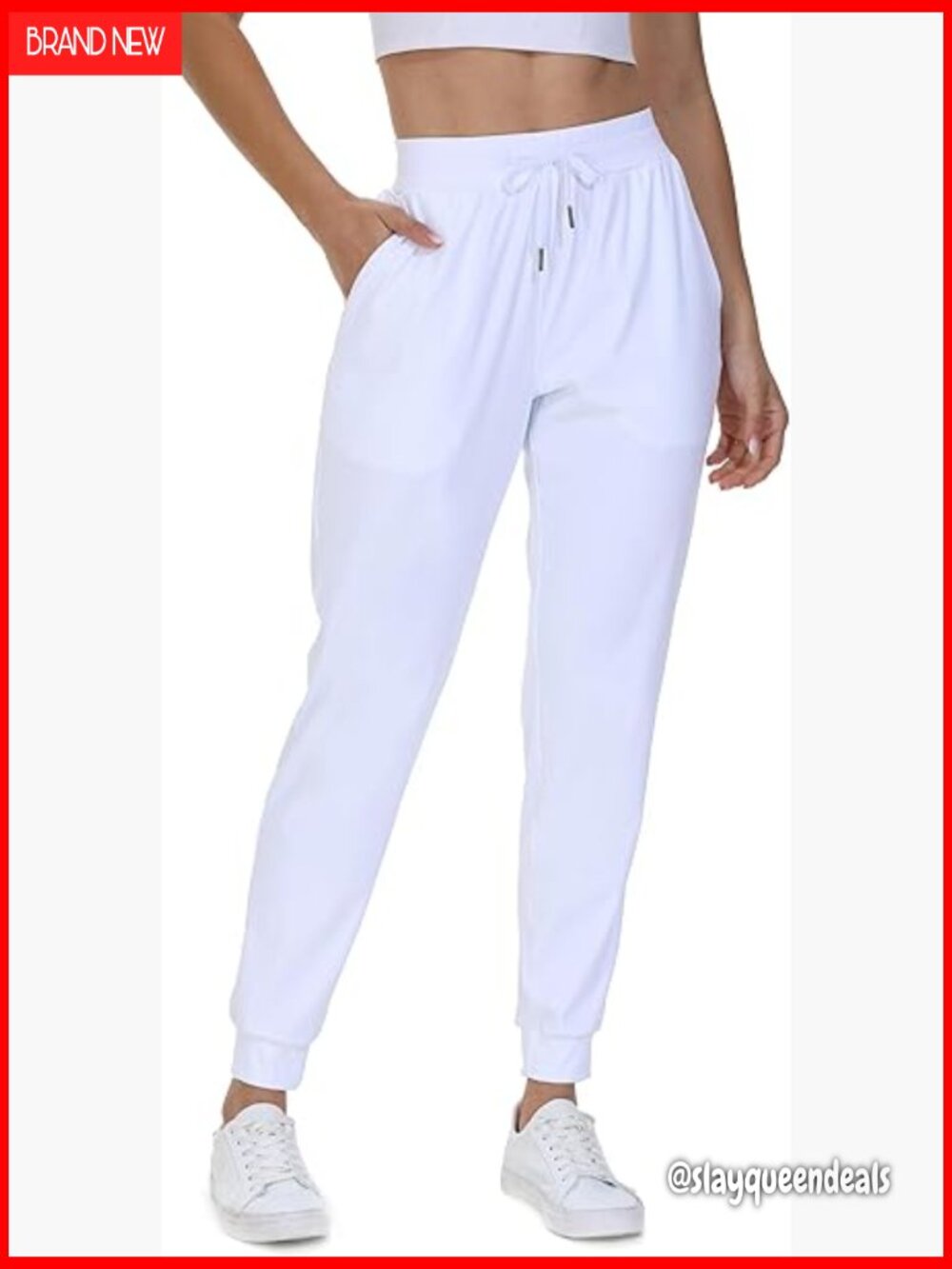 Stretch Athletic Joggers with Pockets for Workout Running Gym Lounge